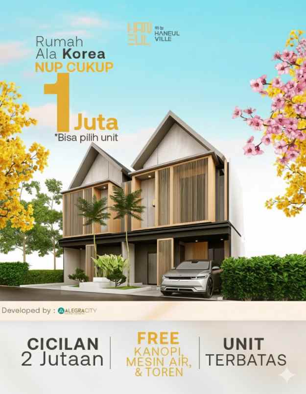 jual rumah dua lantai murah di parung bogor