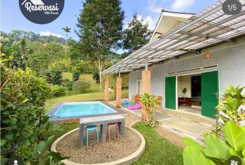 jual villa sudah renov di tugu utara puncak kab bogor