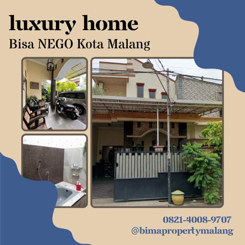 Luxury Home 2 Lantai Nego Di Kota Malang