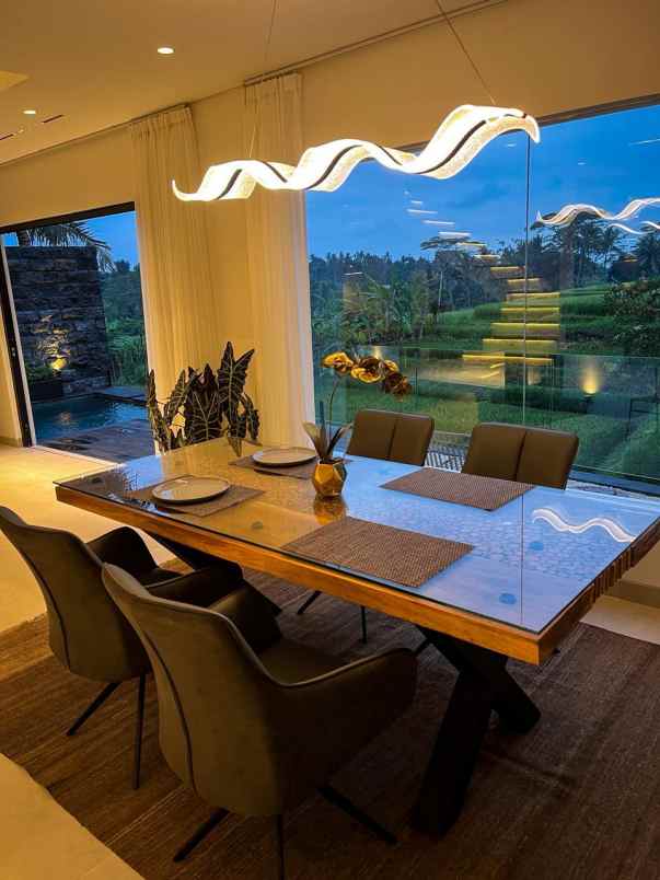 rice field view villa near ubud