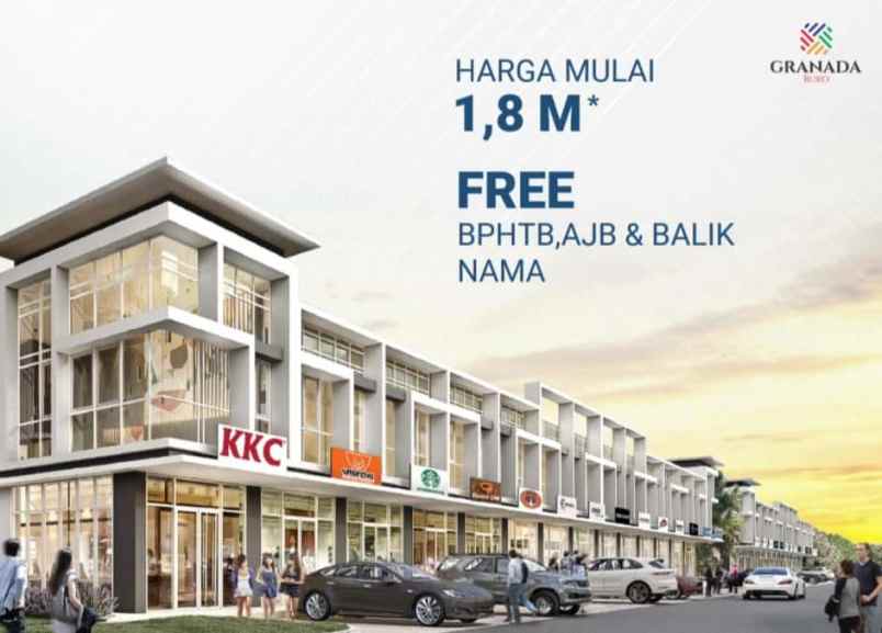 ruko gudang kantor jalan raya galuh mas