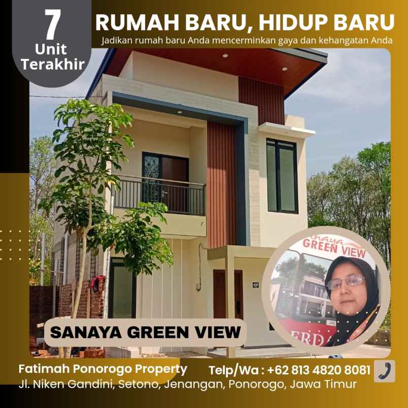 rumah baru 2 lantai syariah ponorogo