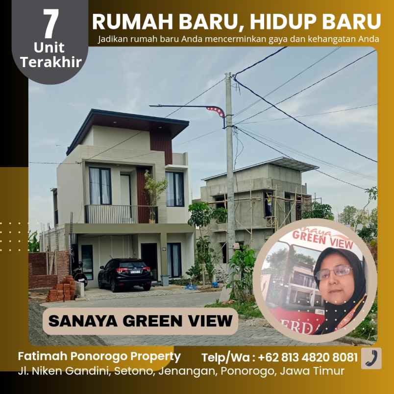 rumah baru 2 lantai syariah ponorogo