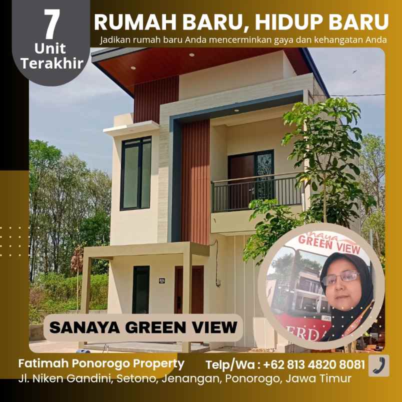 rumah baru 2 lantai syariah ponorogo