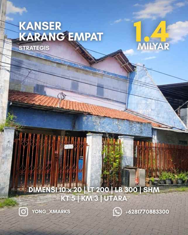 rumah kanser karang empat strategis