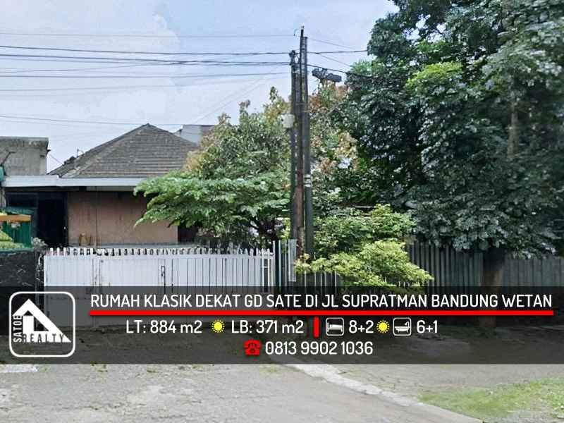 rumah klasik halaman luas di dekat gedung sate bandung