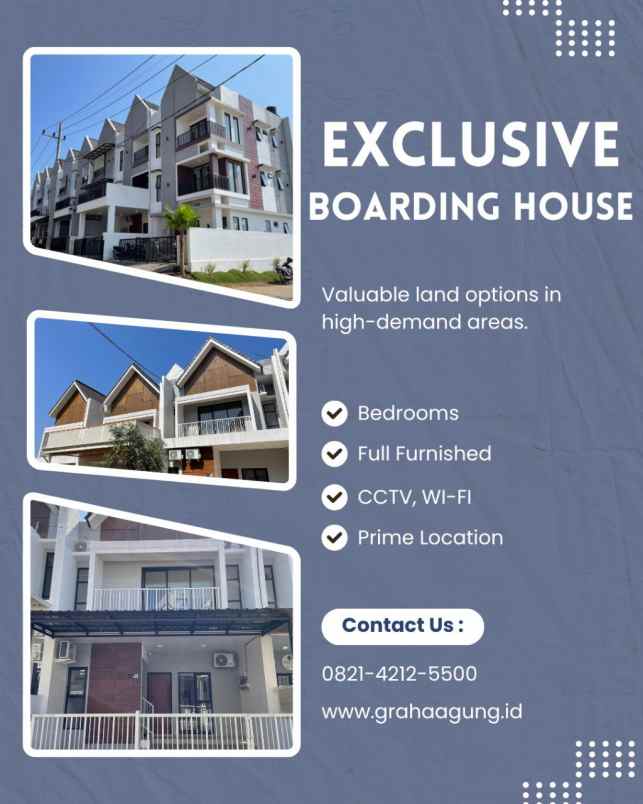 rumah kost premium 8 kamar malang lokasi favorit