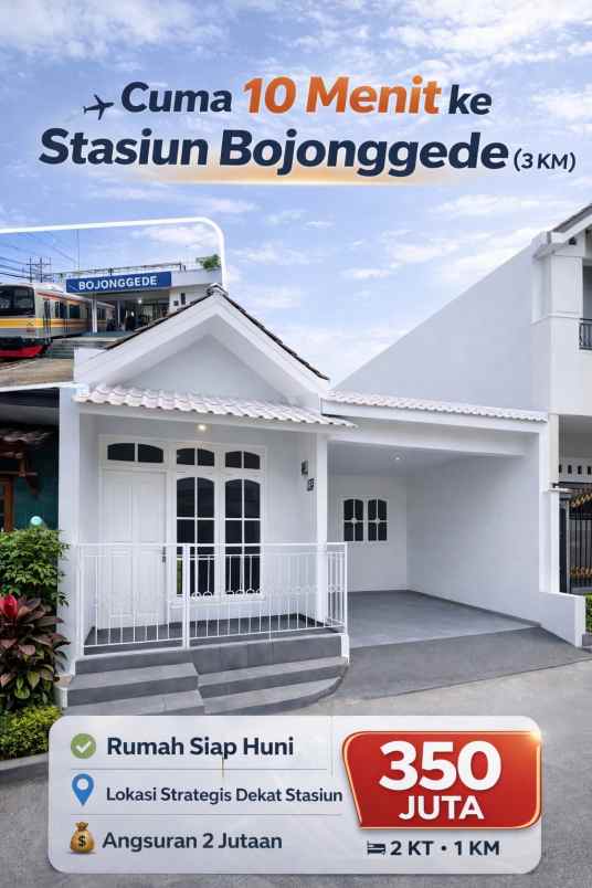 rumah siap huni di bojong gede bogor