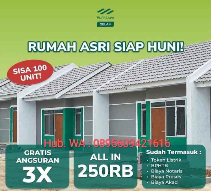 rumah subsidi puri sava gelam di kota serang