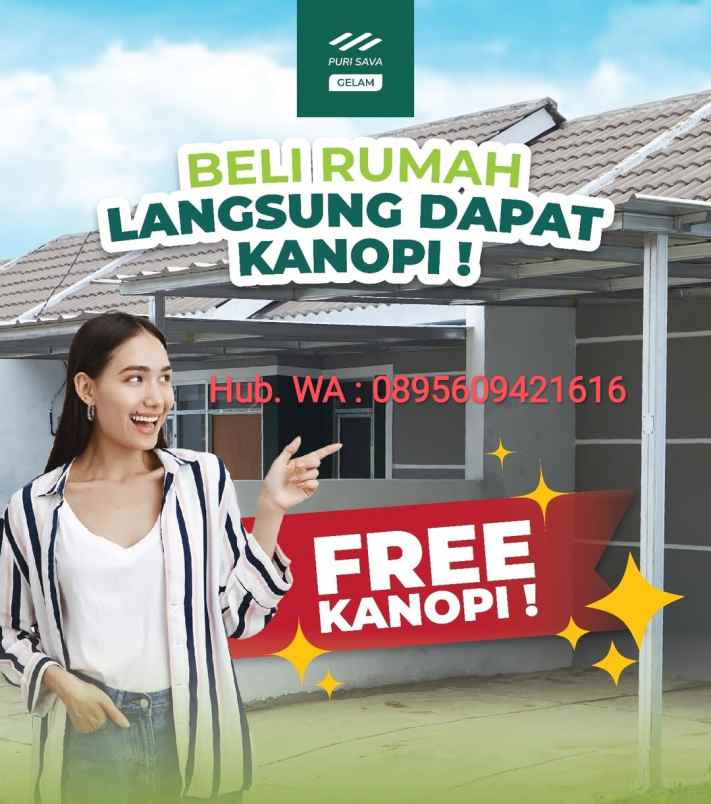 rumah subsidi puri sava gelam di kota serang