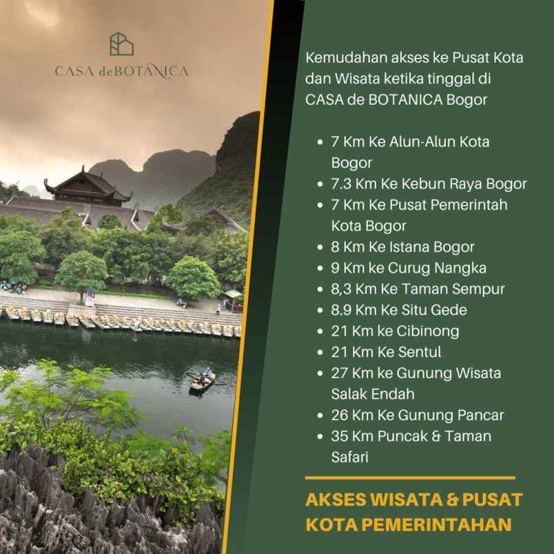 rumah syariah hanya 6km ke stasiun bogor