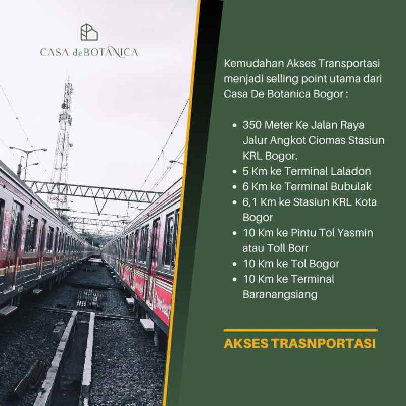 rumah syariah hanya 6km ke stasiun bogor