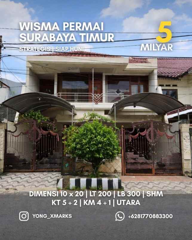 rumah wisma permai strategis siap huni