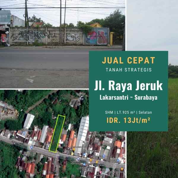 tanah jl menganti lidah kulon no