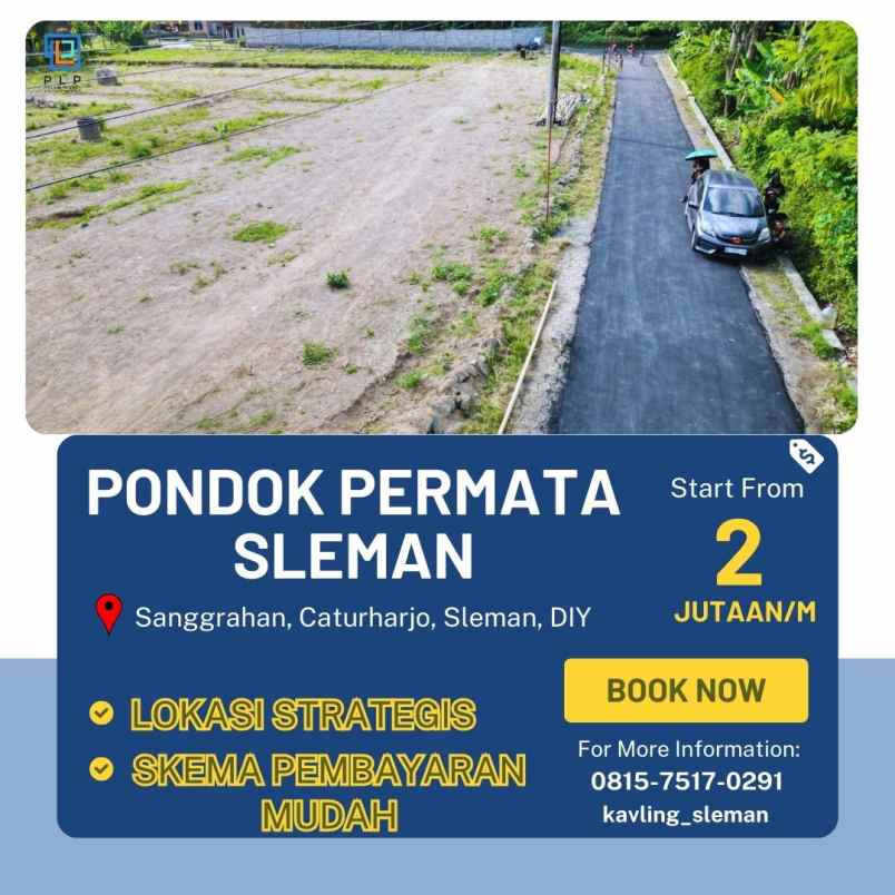 tanah kavling 2 jutaan di barat jl magelang km 12 5