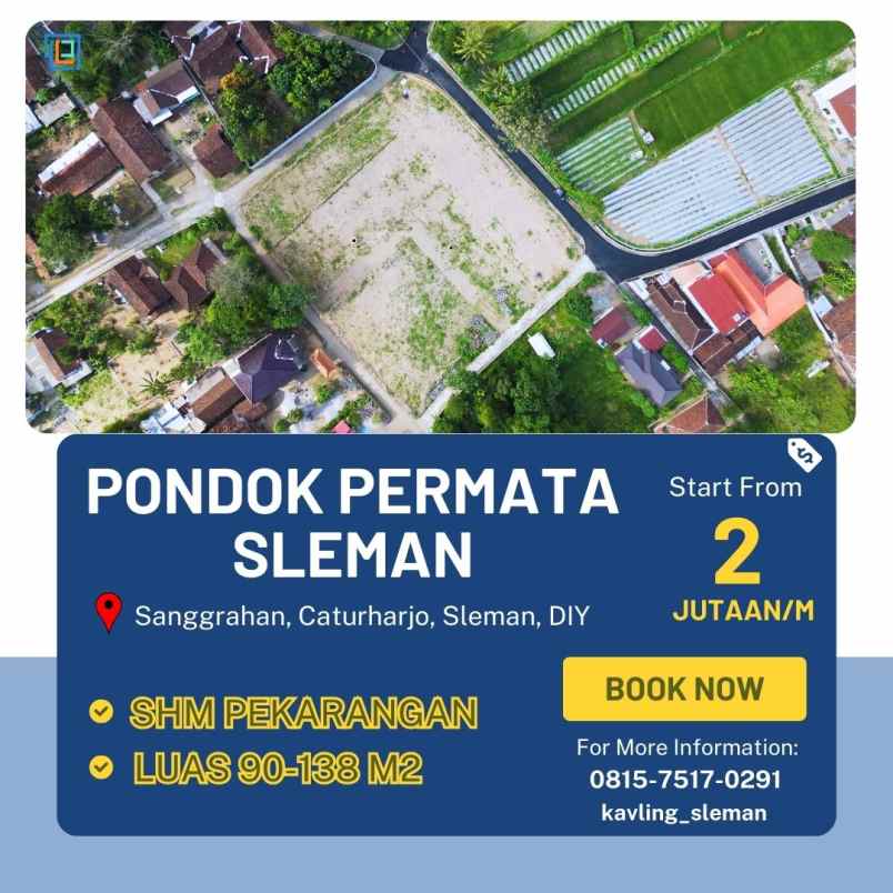 tanah kavling 2 jutaan di barat jl magelang km 12 5