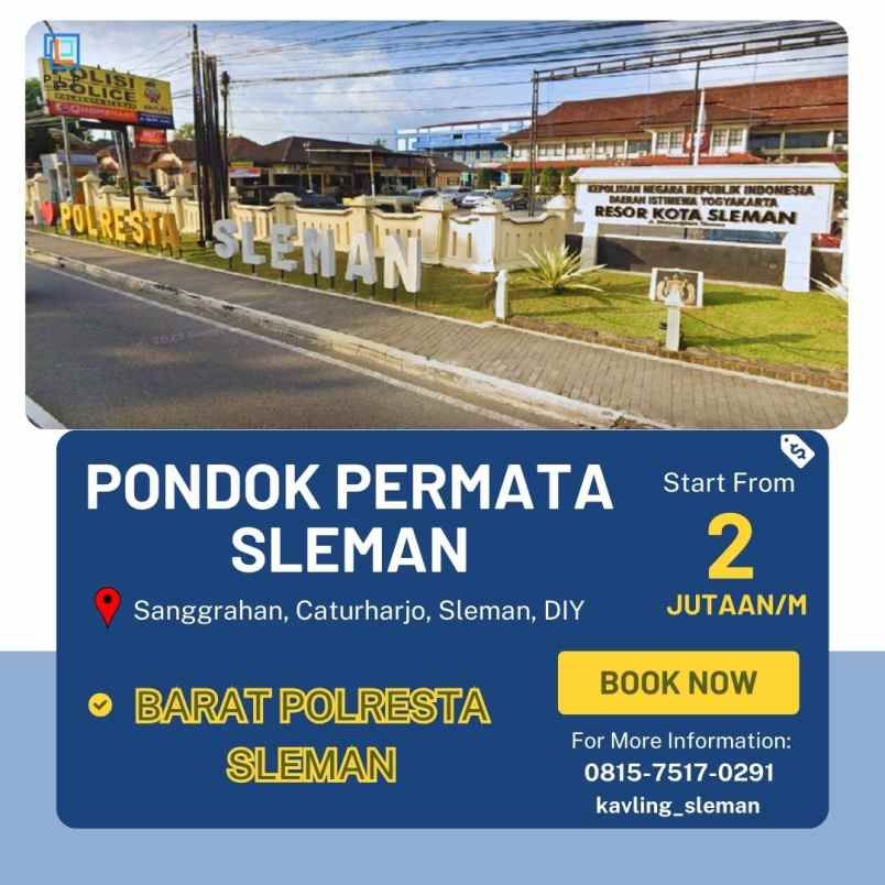 tanah kavling 2 jutaan di barat jl magelang km 12 5