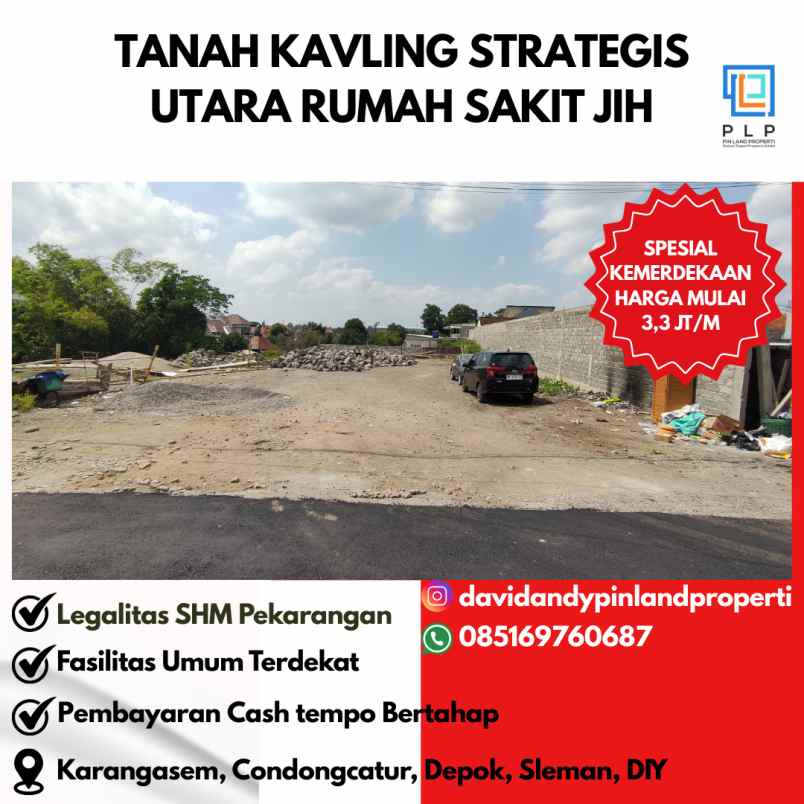 tanah kavling area condong catur utara rs jih