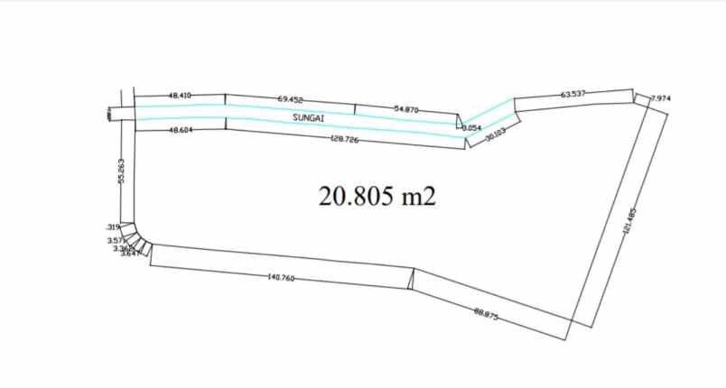 tanah kavling luas 20 805m di marunda bekasi