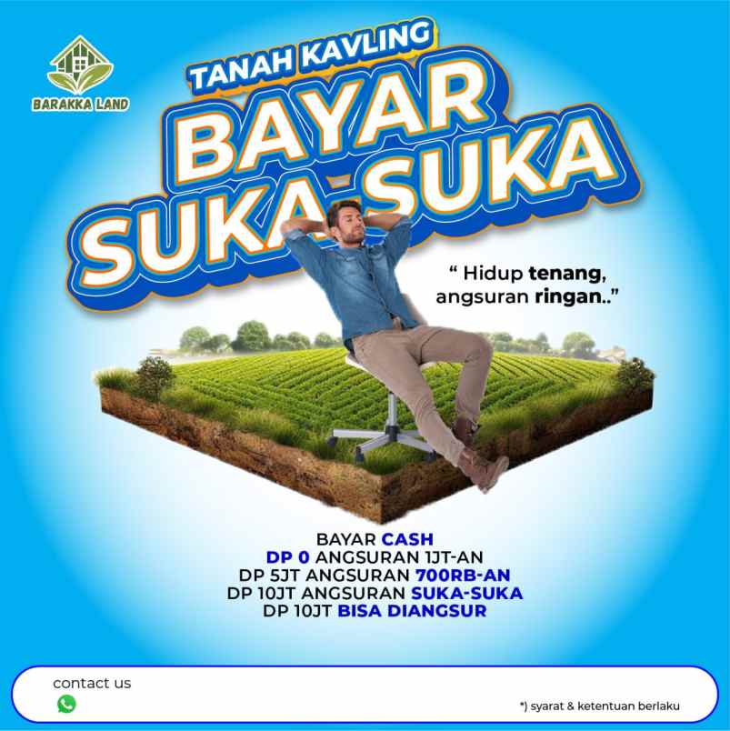 tanah kavling murah nol dp di barakka land