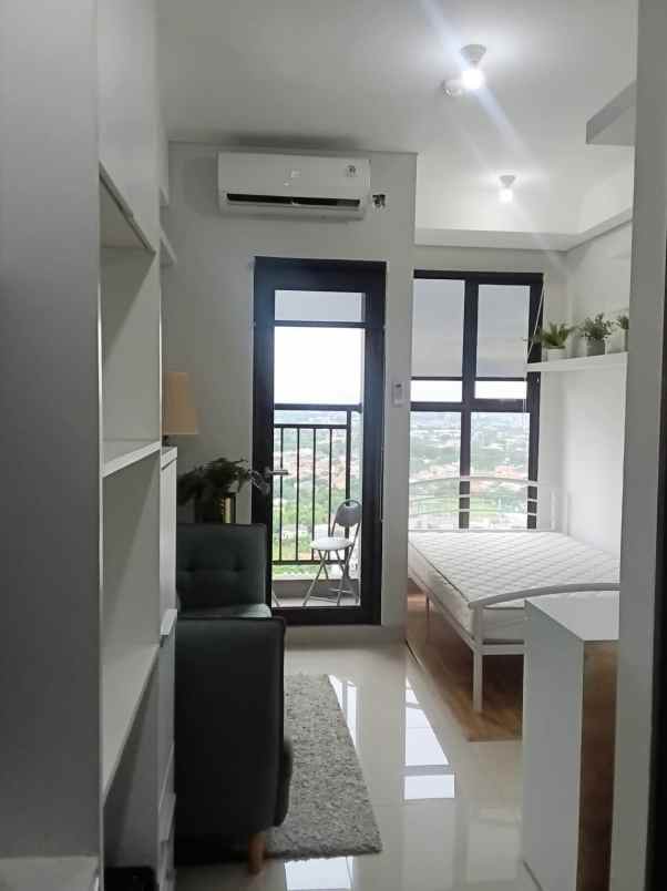 type studio apartementranspark bintaro bonus furnitur