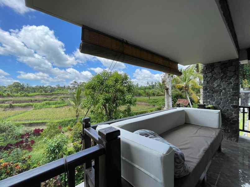 villa view sawah di ubud bali