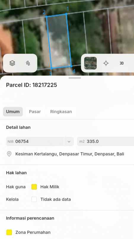 dijual 2 6 ha jl raya sading darmasaba mengwi badung