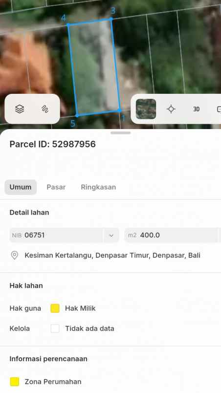 dijual 2 6 ha jl raya sading darmasaba mengwi badung