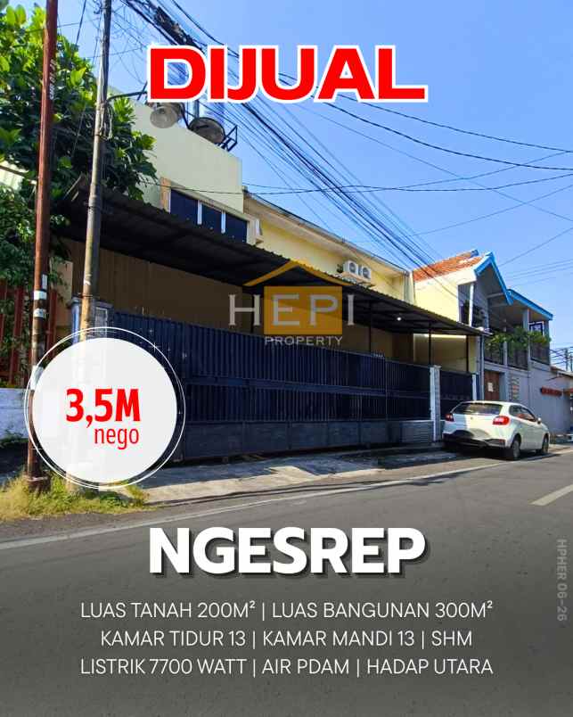 dijual kost ngesrep banyumanik semarang