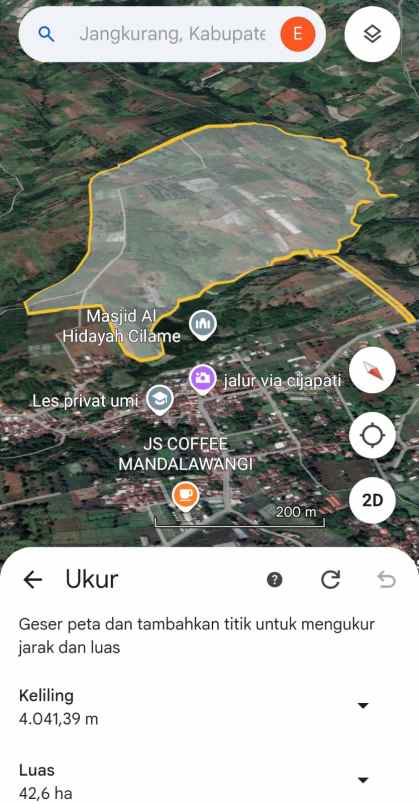 dijual murah lahan cijapati cikancung kab bandung