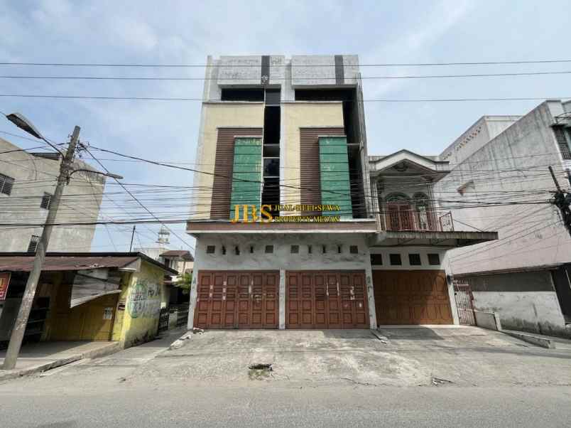 dijual ruko gudang kantor jalan denai dekat sukaramai