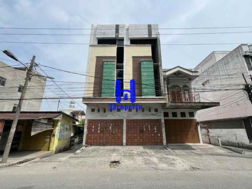 dijual ruko gudang kantor jalan denai dekat sukaramai