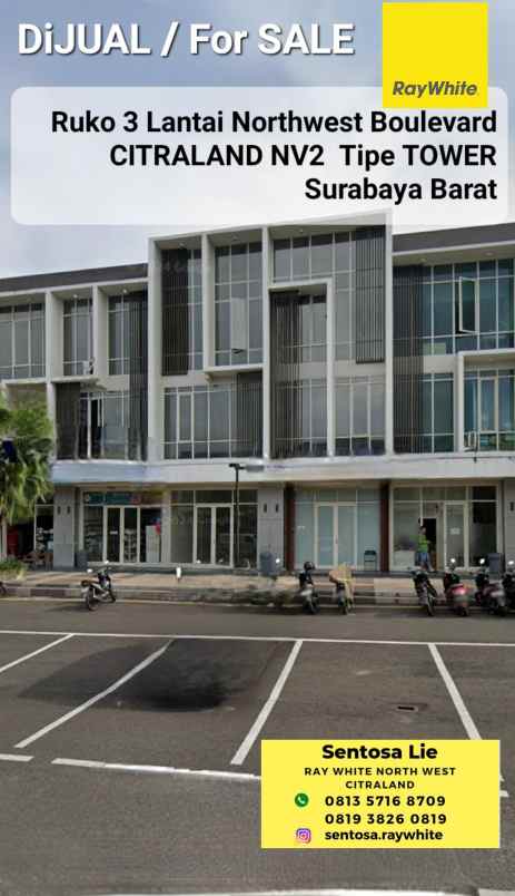 dijual ruko gudang kantor jalan northwest boulevard