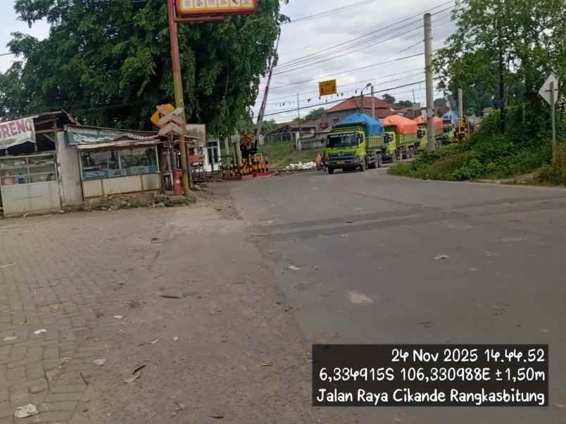 dijual ruko gudang kantor jalan raya rangkas bitung