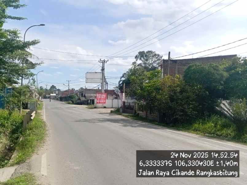 dijual ruko gudang kantor jalan raya rangkas bitung