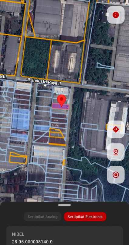 dijual ruko gudang kantor jl industri iii facto