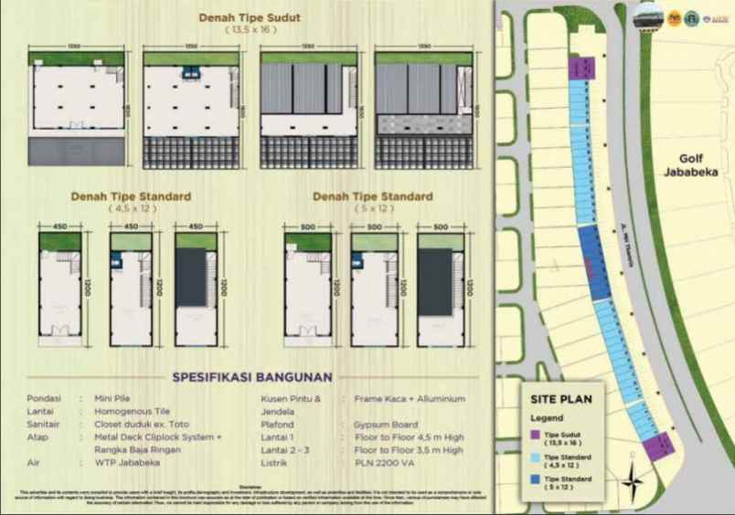 dijual ruko gudang kantor jl jababeka cikarang