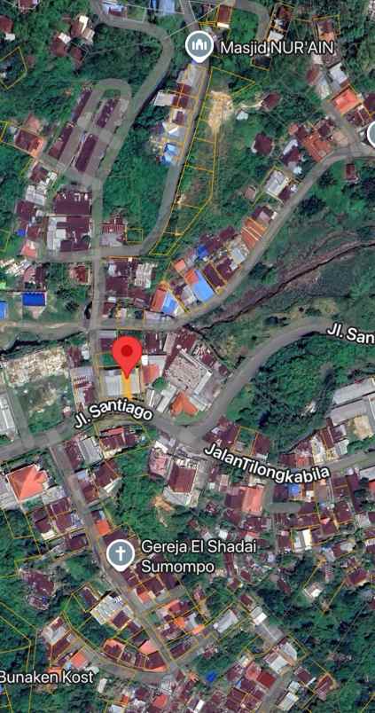 dijual ruko gudang kantor jl santiago kel sumompo