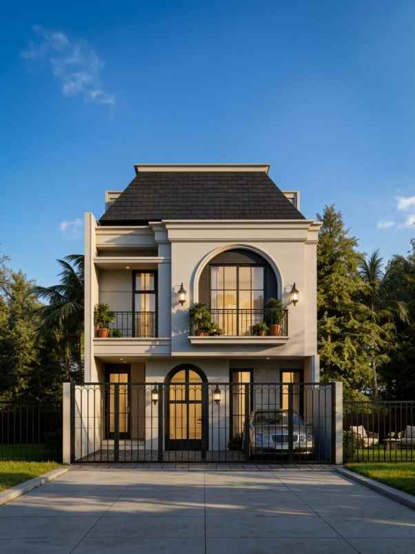 dijual rumah baru on progres design american classic
