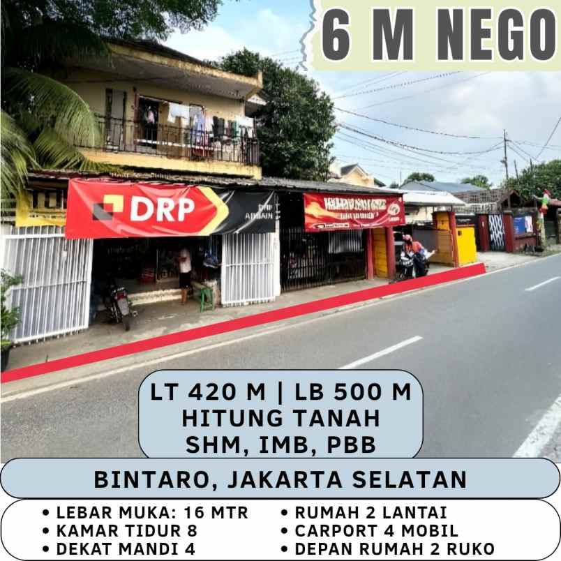 dijual rumah bintaro pesanggrahan