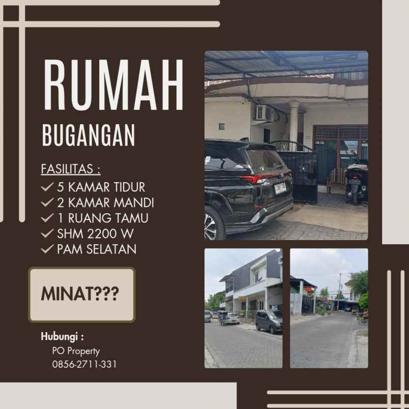 dijual rumah bugangan