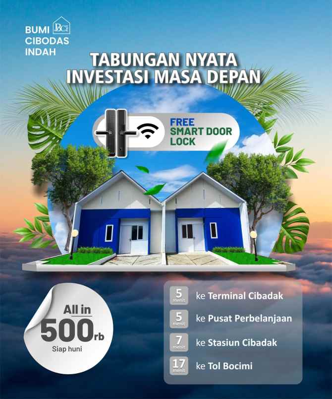 dijual rumah bumi indah cibodas jl ry