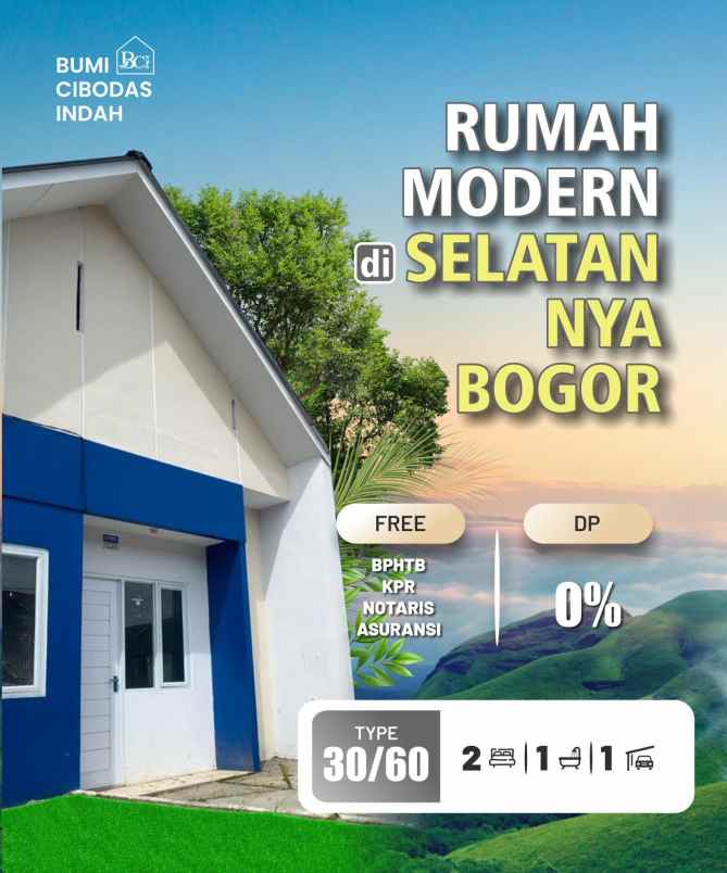 dijual rumah bumi indah cibodas jl ry