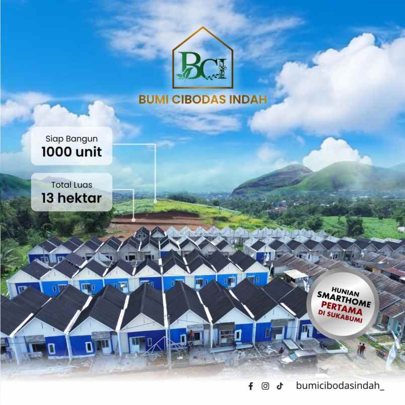 dijual rumah bumi indah cibodas jl ry