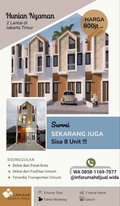 dijual rumah cilangkap