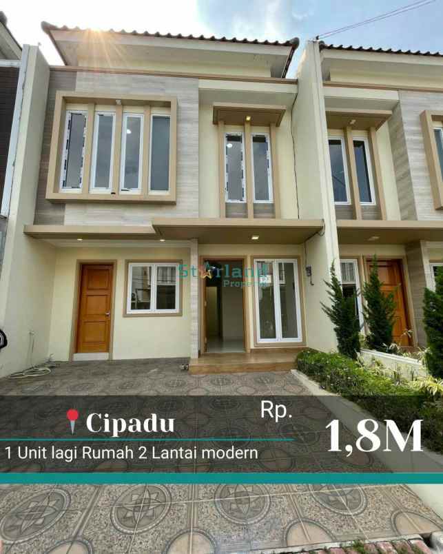 Rumah Premium 2 Lantai Siap Huni Minimalis Modern Dikawasan Cipadu