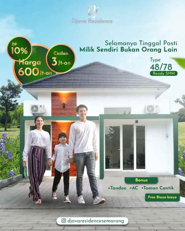 dijual rumah di d java residence tembalang semarang