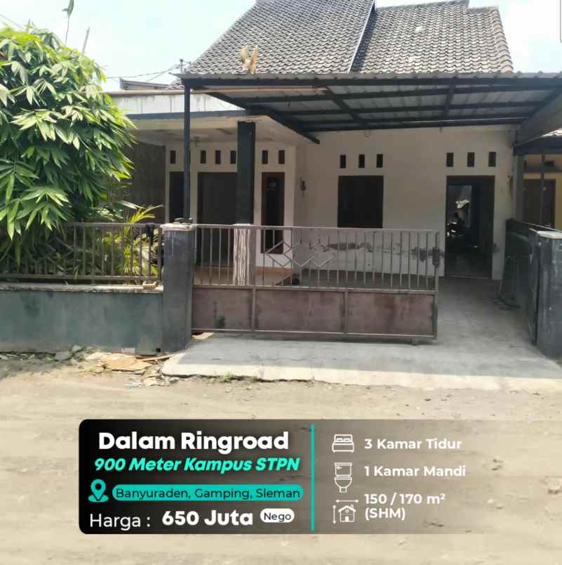 dijual rumah gamping