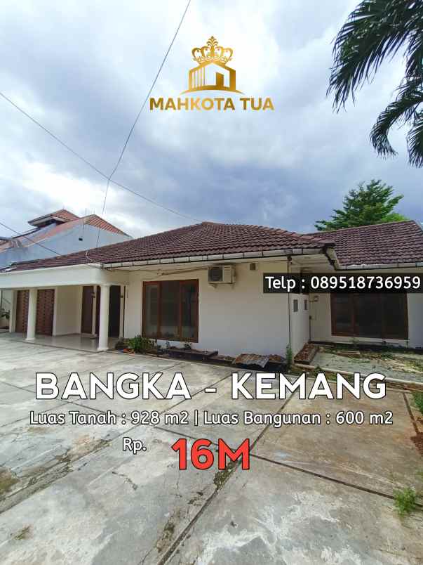 dijual rumah jalan bangka
