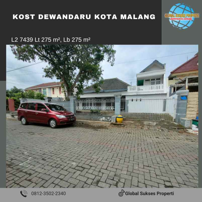 Rumah Kost Murah Luas Strategis Di Dewandaru Lowokwaru Malang